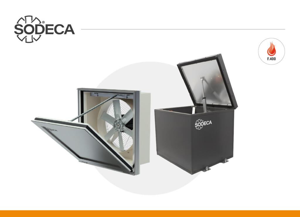 SODECA presenta HATCH: ventilación con compuertas motorizadas para ahorrar energía y mejorar la evacuación de humos.