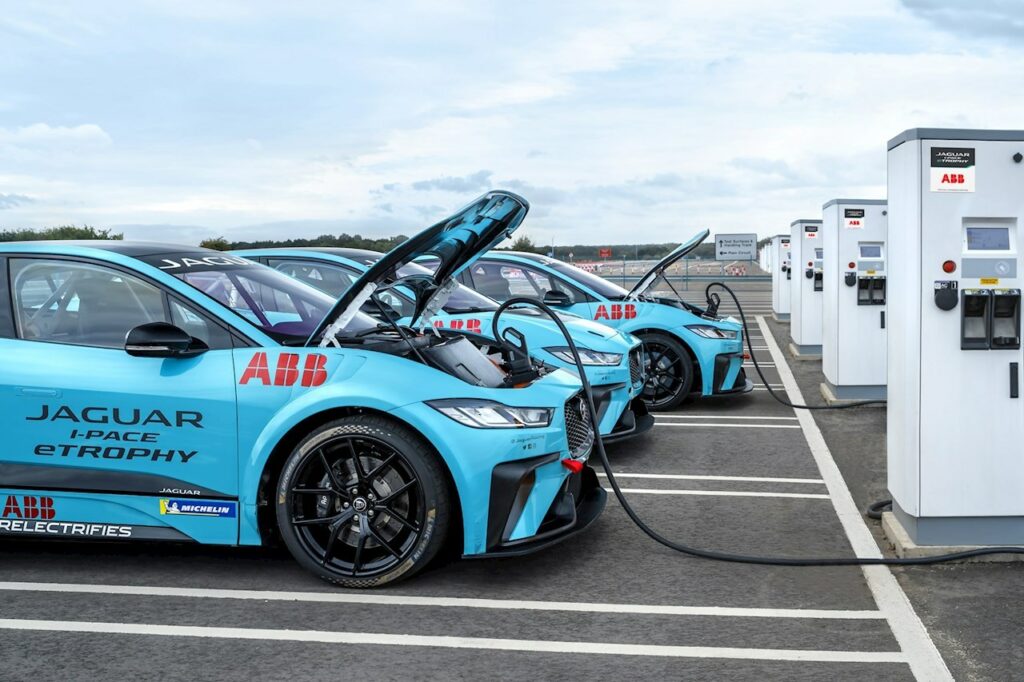 ABB becomes official charging partner for Jaguar I-PACE eTROPHY series