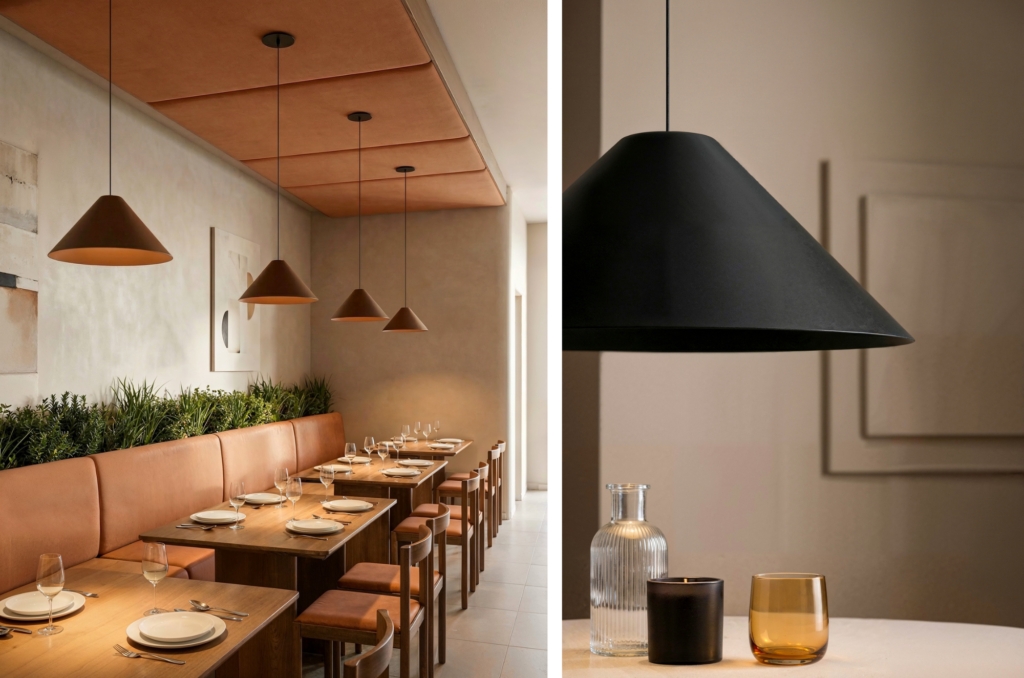 Normagrup amplía la colección Element con Iska, una luminaria suspendida modular y reparable