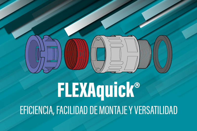 FLEXAquick®: una solución rápida y versátil para la protección de cableado industrial.