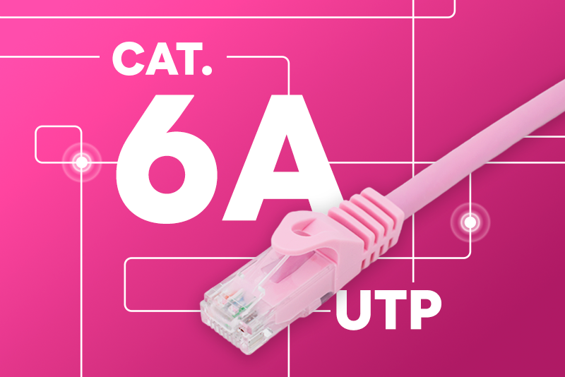GAESTOPAS añade el latiguillo Cat. 6A U/UTP en color rosa para facilitar la identificación del cableado.