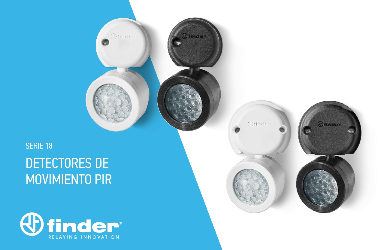 Finder potencia el ahorro energético en verano con sus nuevos detectores de movimiento Serie 18.