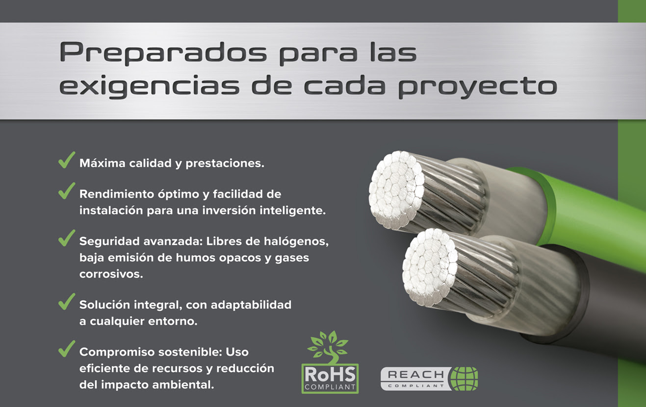 Cables de aluminio MIGUÉLEZ: listos para las exigencias de cada proyecto.