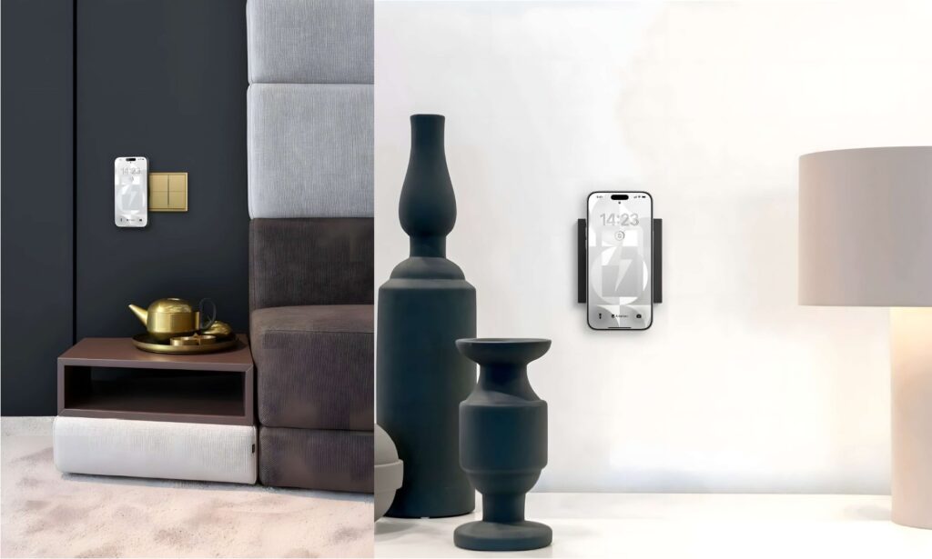 JUNG integra la carga inalámbrica en la pared con Magnetic Charger: diseño limpio, sin cables y hasta 15 W.